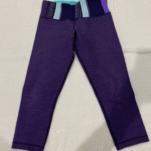 lululemon athletica Purple and Blue Leggings